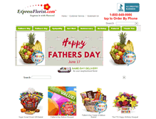Tablet Screenshot of expressflorist.com